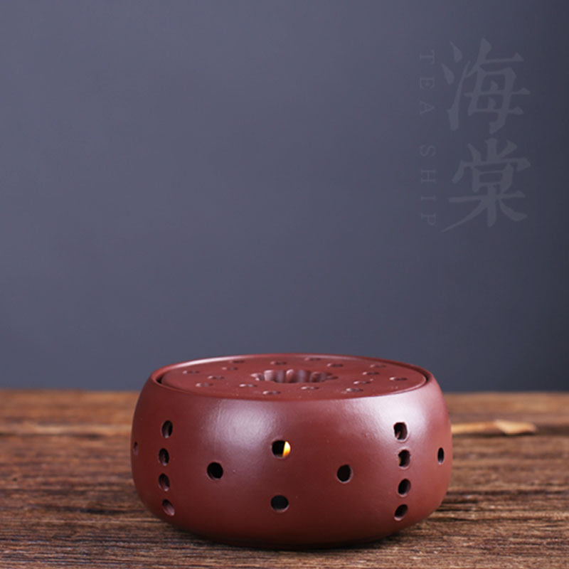 紫砂蜡烛温茶器 酒精炉煮茶炉小火炉日式煮茶器蜡烛加热炉热茶炉