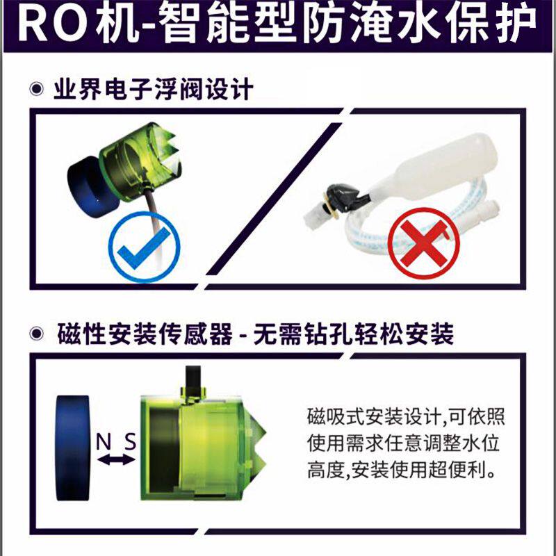 奥多鱼缸补水换水化盐接RO机智能型防溢水淹水冲水浮阀自动补水器