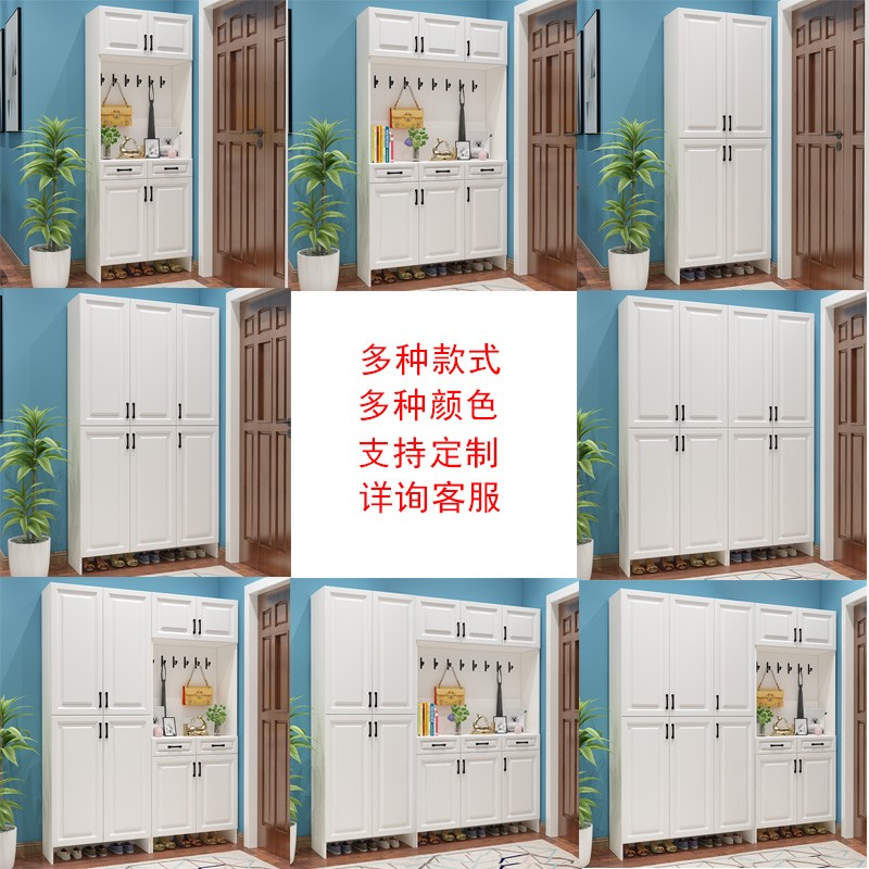 进门门厅柜鞋柜一体多功能衣架客厅衣帽柜组合玄关柜挂衣柜衣帽架