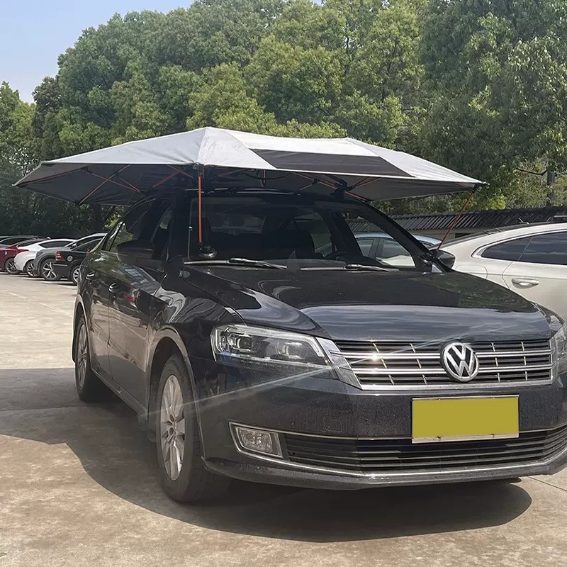 教练遮阳伞汽车吸盘式防嗮驾校专用车顶 折叠雨棚太阳伞