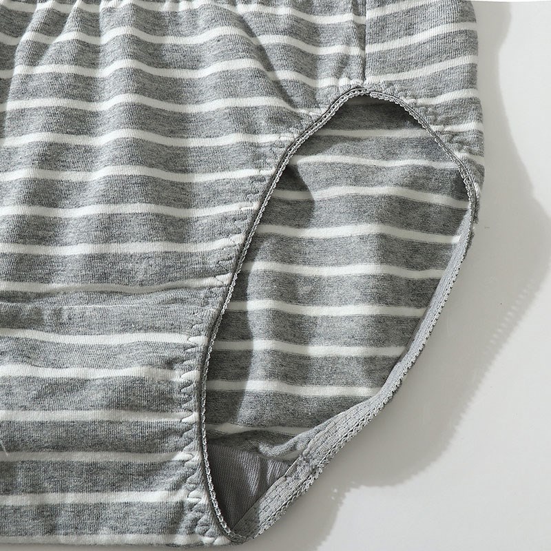 中低腰内裤女纯棉波点条纹控舒适少女士无痕小花透气三角裤亲肤