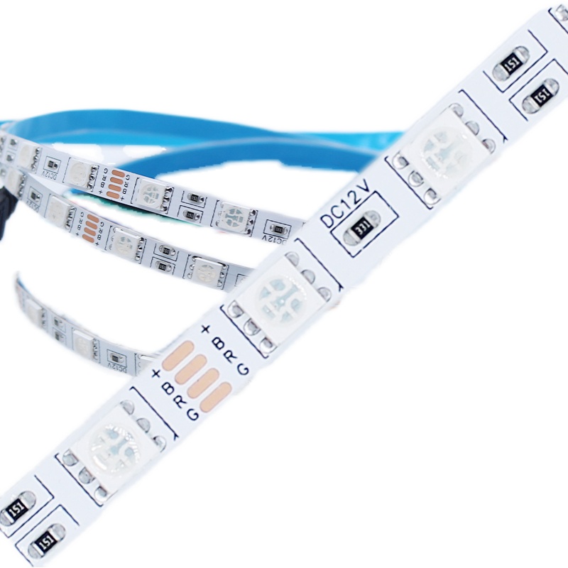 超窄LED灯带5V-24V七彩变色5050裸板6毫米宽贴片长条软灯带渐变灯