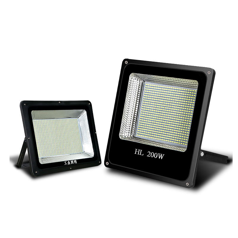 LED投光灯100W200W户外防水射灯室外照明广告灯车间工厂房路灯