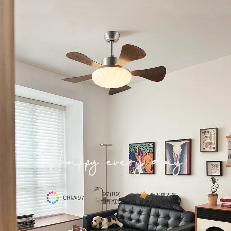 中古风风扇灯复古吊扇灯静音卧室灯客厅餐厅灯新中式护眼智能家用,家装灯饰光源,风扇灯,淘宝优惠券,粉丝福利购,淘宝优惠卷