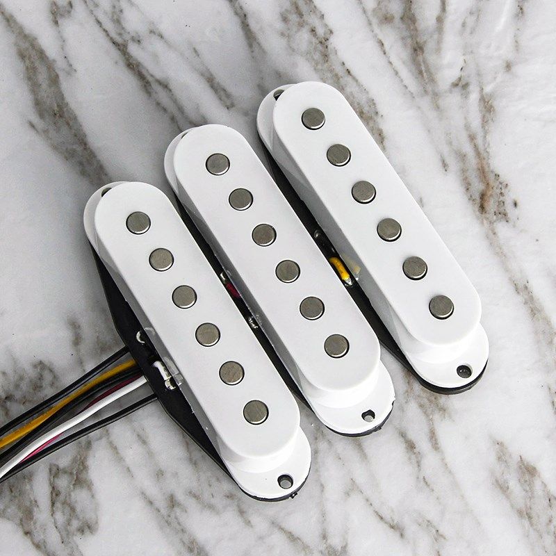 Strat ST电吉他拾音器单单单SSS单线圈低噪音48/50/52一套3个白色