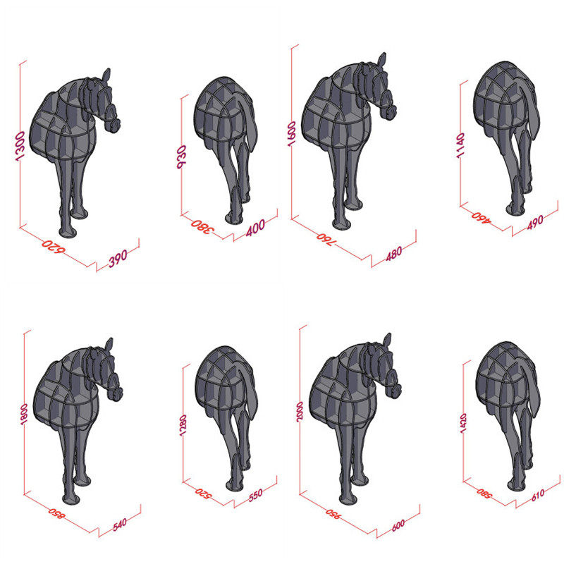 实木壁饰半身马书架摆件动物造型时尚橱窗创意软装装饰售楼处装饰