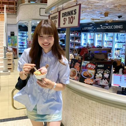法式甜美蓝色短袖衬衫女夏季新款宽松设计感小众短款泡泡袖上衣潮