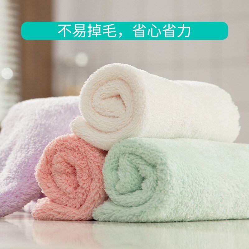 云蕾珊瑚绒花边擦巾擦手巾擦桌子抹布加厚吸水洗碗家务清洁小毛巾