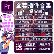 pr插件全套一键安装包转场磨皮调色字幕预设降噪滤镜win/mac2024