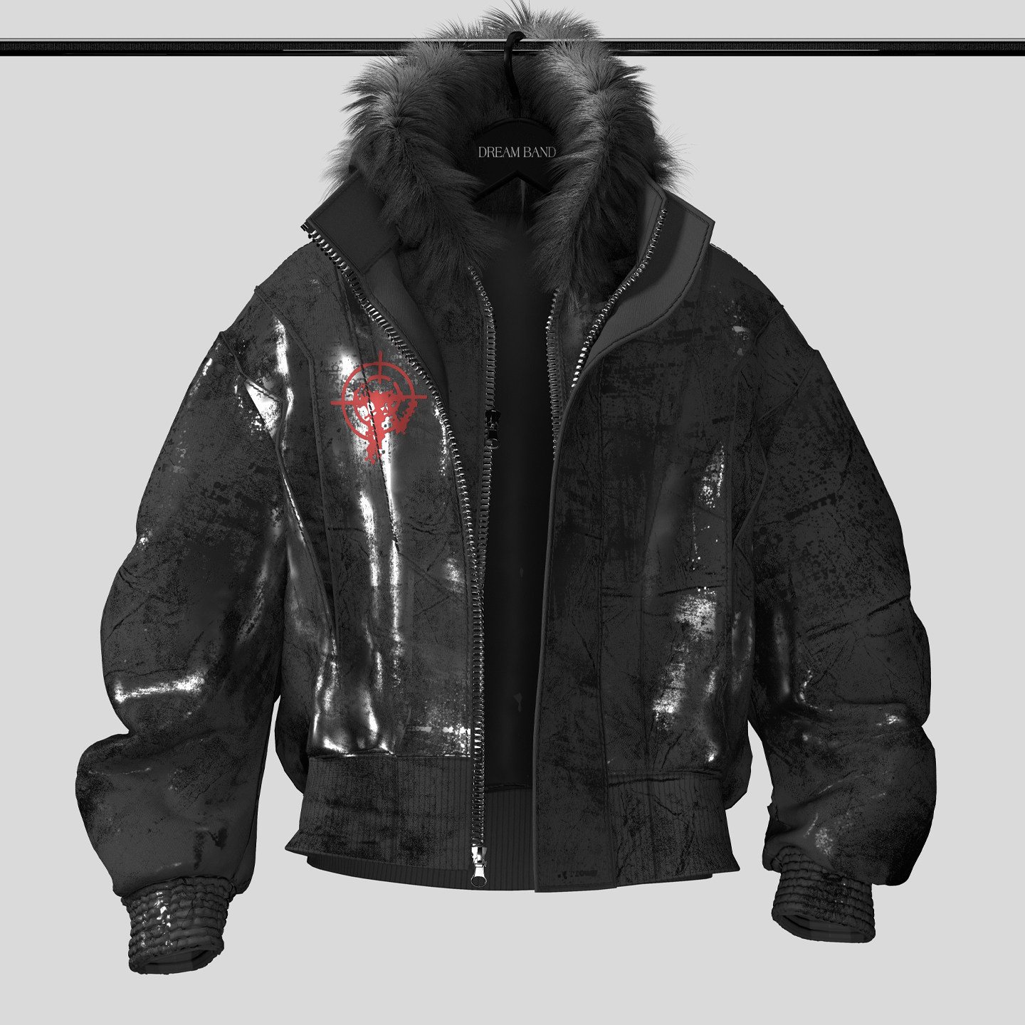 thumbnail for DreamBand 2025AW Fake Two Piece Cotton Jacket for Students Men and Women Winter Cotton Clothes Youth Loose Hood
