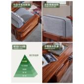 全实木 家具 乌木沙发 现代中式 大小公寓 客厅 高端实木沙发