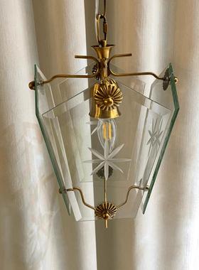 兰亭Pietro Chiesa 复古灯具中古玻璃餐厅玄关过道客厅卧室吊灯具