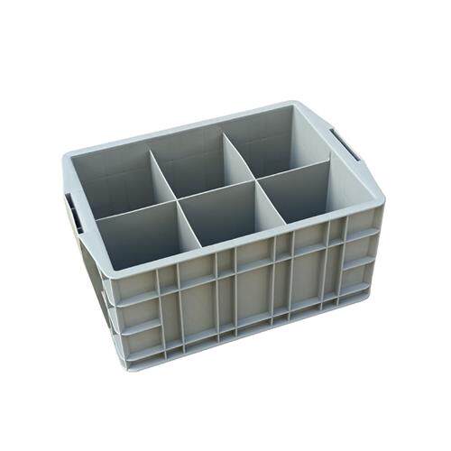 부품 상자 구획 플라스틱 회전율 상자 6 구획 직사각형 하드웨어 나사 상자 도구 상자 보관 액세서리 그리드 상자