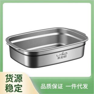 CE2Q316L不锈钢焗饭烤盘长方形双耳烤鱼碗家用微波炉烤箱烤肉
