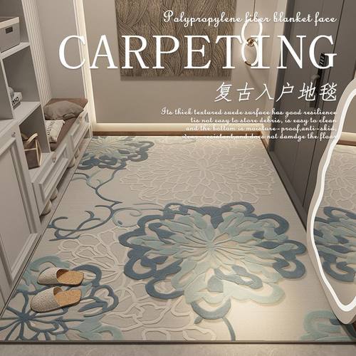 北欧复古门垫进门玄关脚垫轻奢