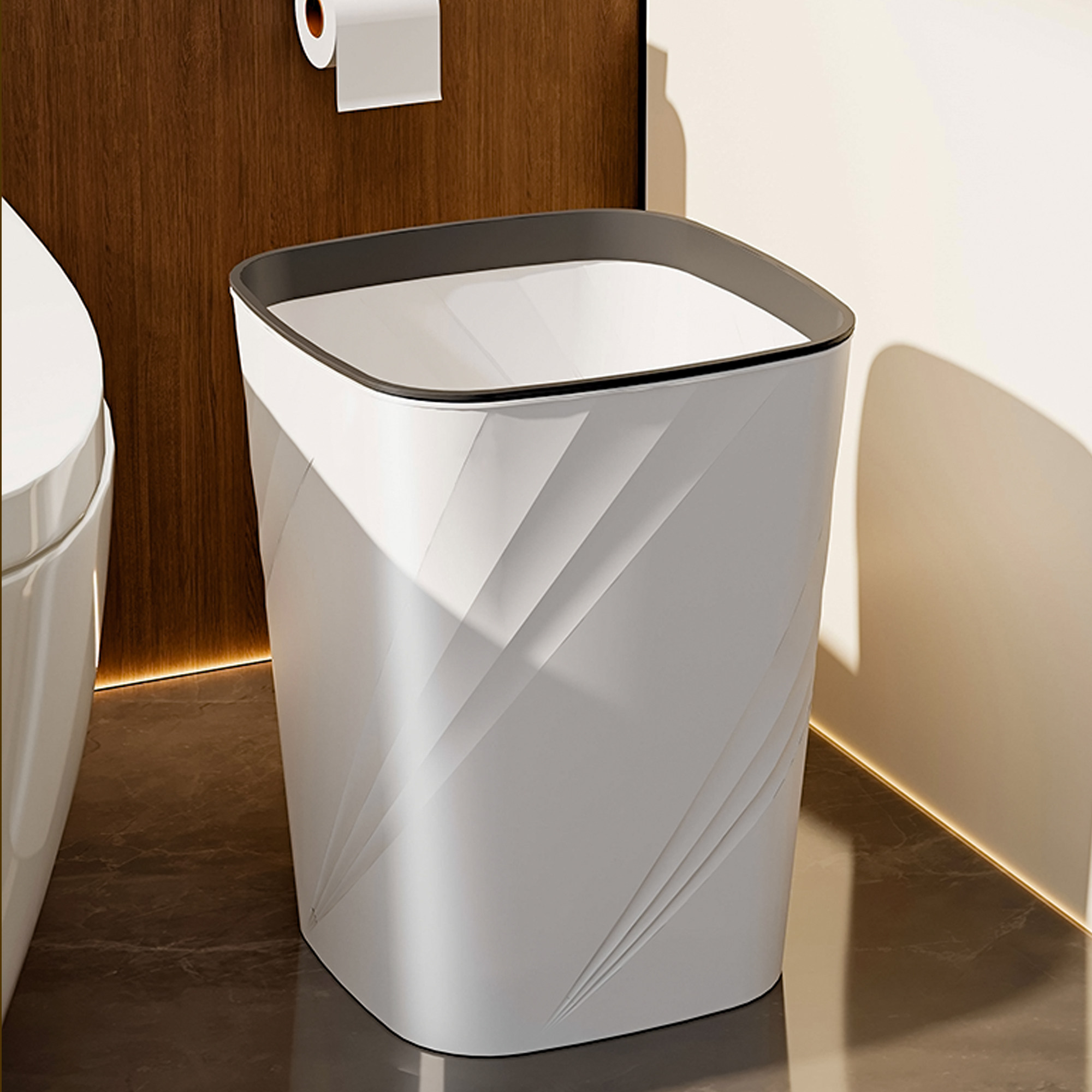 垃圾桶卫生间浴室厨房客厅家用高颜值大容量办公室加厚纸篓2026新