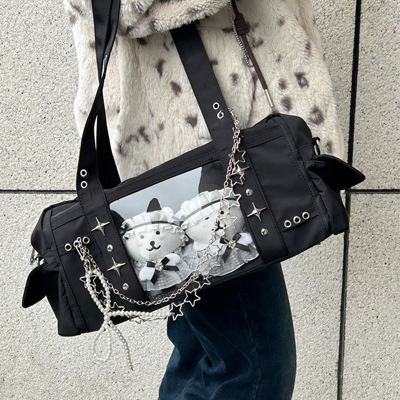 Kpop韩娱二次元单肩斜挎痛包