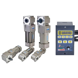 中空中实出轴直角齿轮箱调速电机 220v减速电机1500w