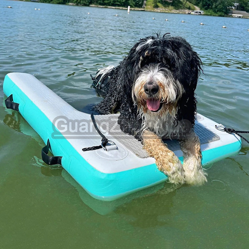 狗狗辅助爬梯户外宠物犬水上趴板浮台water dog ramp EVA狗爬梯