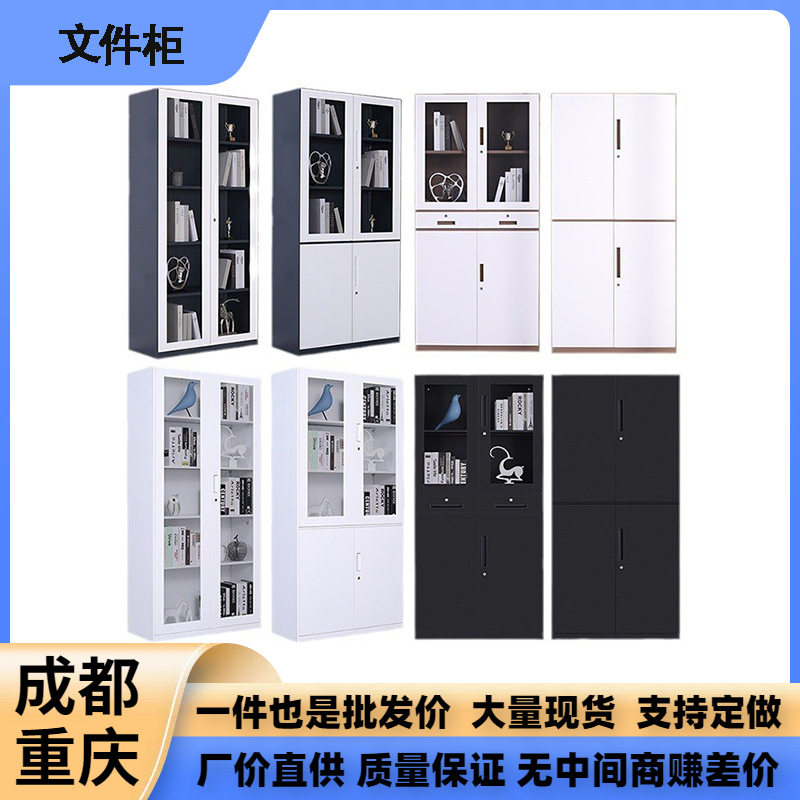 钢制拆装套色文件柜铁皮资料柜办公室档案柜财务凭证柜储物柜收纳