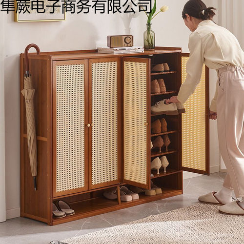 鞋柜高款立式25新款一体柜靠墙实木玄关柜门口入户家用超薄鞋柜