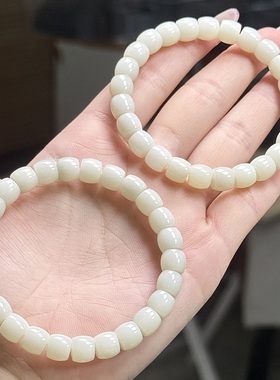 【CH】和田玉米达料直切手串-约8mm（多样性发其一）