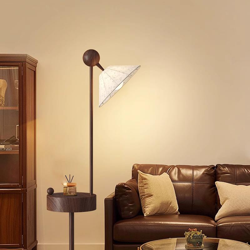 米罗兰中古风客厅沙发旁边落地灯艺术高级感卧室置物装饰气氛灯