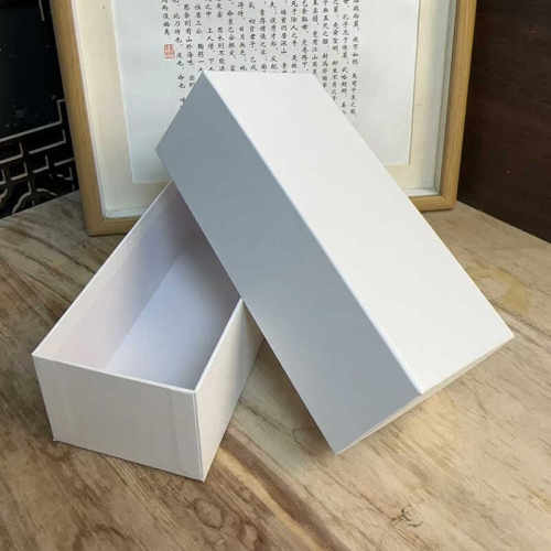 白色天地盖长方形雨伞盒杯子水杯礼品盒牛皮包装盒定做logo长条盒