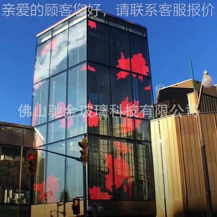 LED动态透明屏清玻璃广显示屏商高850场告产屏展厅透明屏生厂家