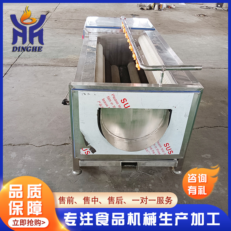 厂家供应花生毛辊清洗机 芋头去皮设备高压喷淋农产品清洗机