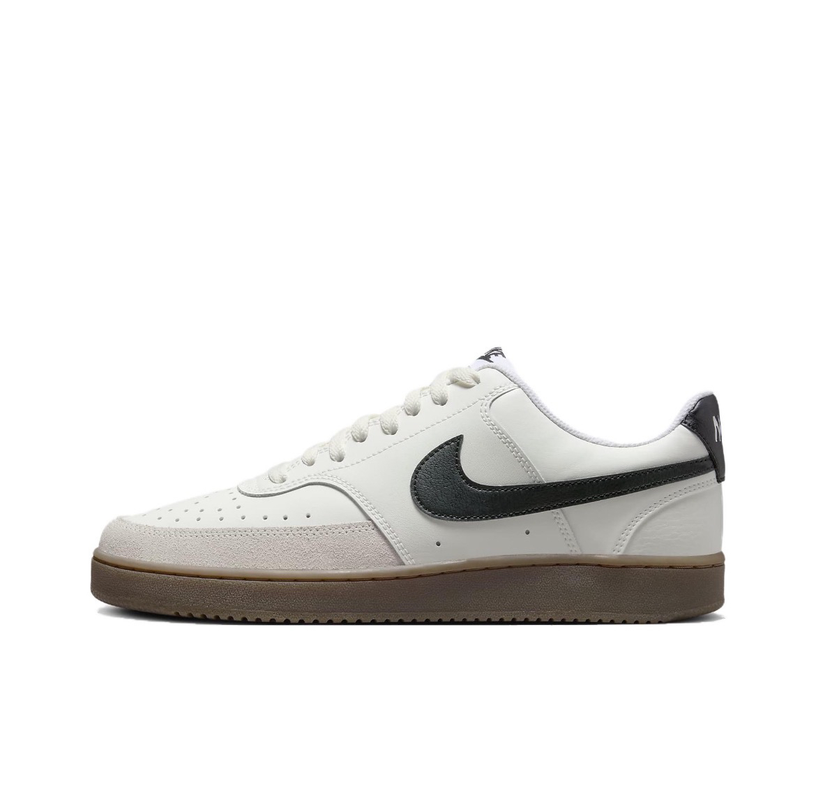 耐克Nike Court Vision  防滑耐磨 复古低帮板鞋 学院风 男款白色