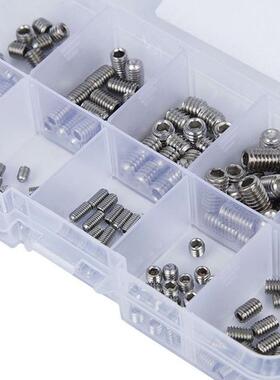 爆款200PcsM3M4M5M6M8304不锈钢内六角紧定螺钉机器用螺钉箱体
