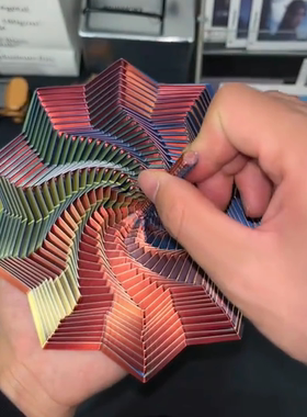 3d打印立体螺旋塔指尖解压玩具