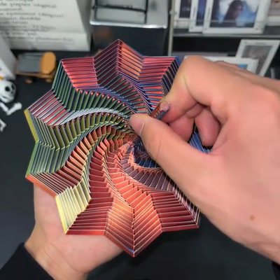 3d打印立体螺旋塔指尖解压玩具