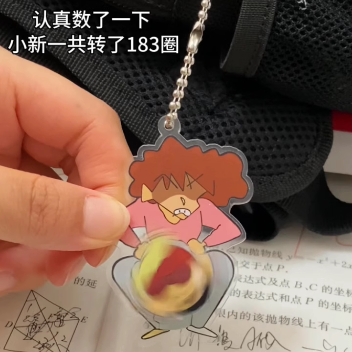 蜡笔小新钥匙扣挂件生气的美伢
