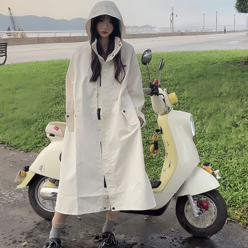 雨衣电动车2025新一体式加厚雨衣