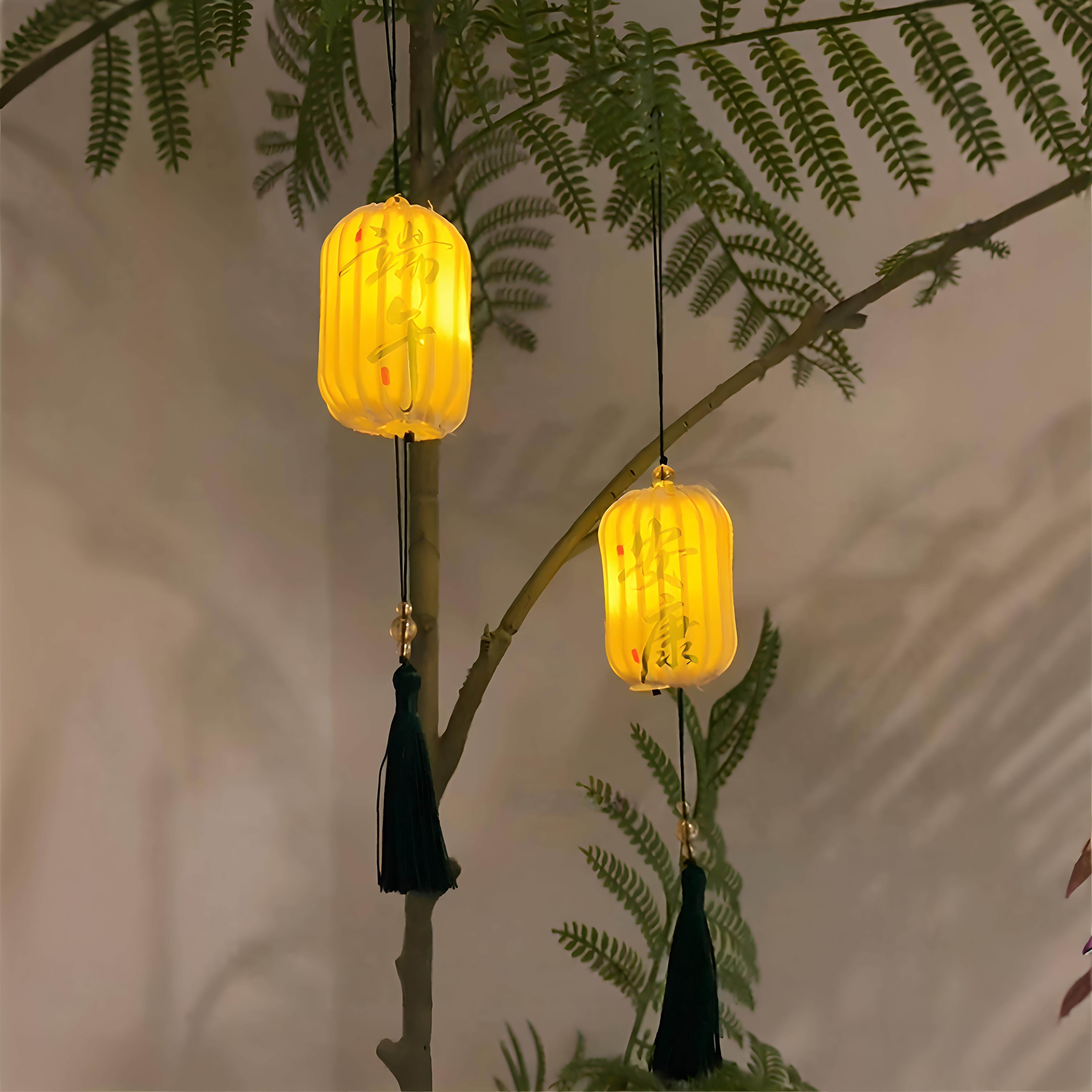 端午节发光小灯笼挂件入户门挂场景布置家里客厅绿植挂饰创意礼物