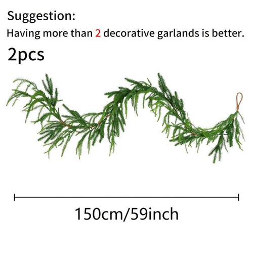 O 63954 Artificial Pine Cypress Vine Decor 仿真松柏藤条装饰