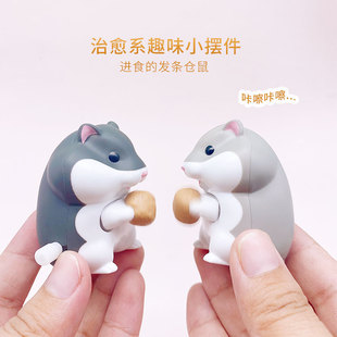 现货 扭蛋 奇谭 进食的发条仓鼠 动物模型摆件哈姆玩具潮玩可爱