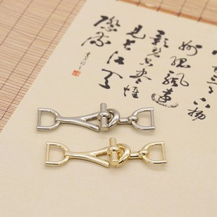 饰扣子腰带搭扣 口装 高档女士金属对扣纽扣大衣风衣西装 钩扣背面袖