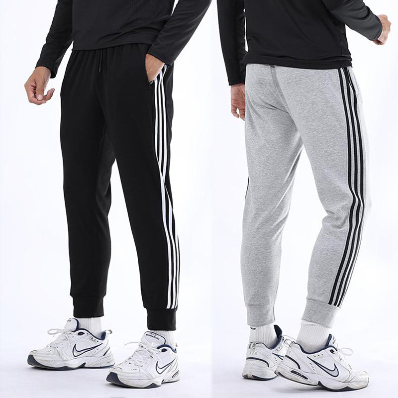 优质纯棉长裤定制工作衣服套装免z费设计裤子diy刺绣字图印制logo
