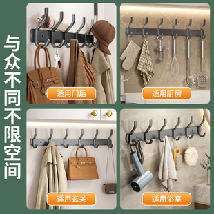 免打孔卧室门后衣服L挂钩强力粘胶挂衣钩进 现货挂衣架墙上壁挂式
