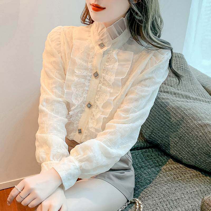 秋款蕾丝打底小衫女装秋装202lolita洛丽塔半