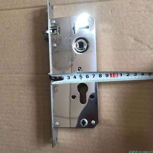 防盗木大门窄V面全钢锁体胆 304户外不锈钢庭院门45x75管子门老式