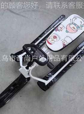 加厚车儿童滑雪车雪橇车新款雪地雪滑神67110器地摩托雪爬雪犁滑