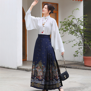 南筱2024新款马面裙套装[貔貅]明制汉服国风妆花中式古风女秋冬