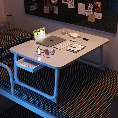 床上小桌子学生课桌可折叠桌书桌阅读桌宿舍上铺电脑桌笔记本飘窗