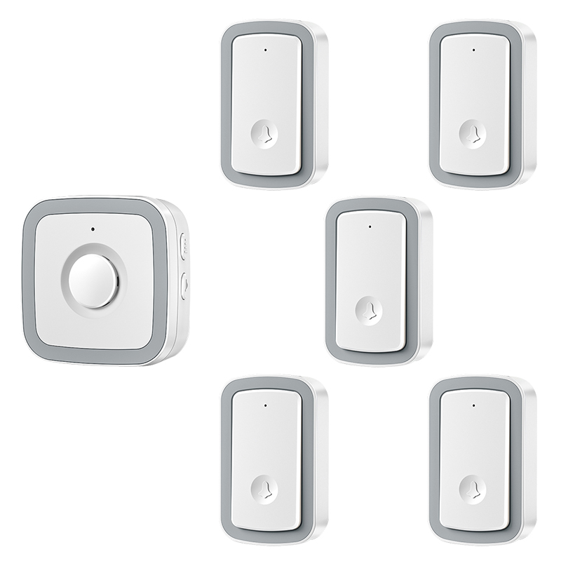 门铃无线家用智能超远距离电子遥控玲五拖一老人呼叫器插电提示器