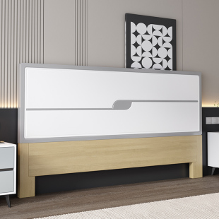 床头实木板1米8床头板靠背1米5床头单买烤漆超薄款床头落地挡板