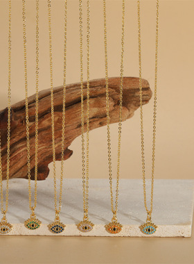 复古锆石恶魔之眼EvilEye